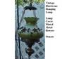 Vintage Classic Hanging Hurricane Lamp w/10