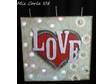 This funky little mixed media piece measures 7 inches wide x