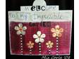 this fun little mixed media collage is created on wood and