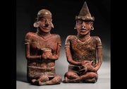 TWO 18 CENTURY AFRICAN FON STATU   FOR  SALE